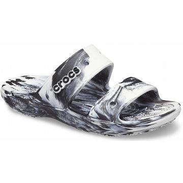 Crocs Classic Marbled Men's Sandals Black | Australia 1244CTVE